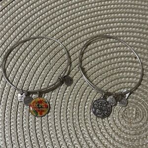Alex and Ani 2 Silver Charm “Creative” Bracelets